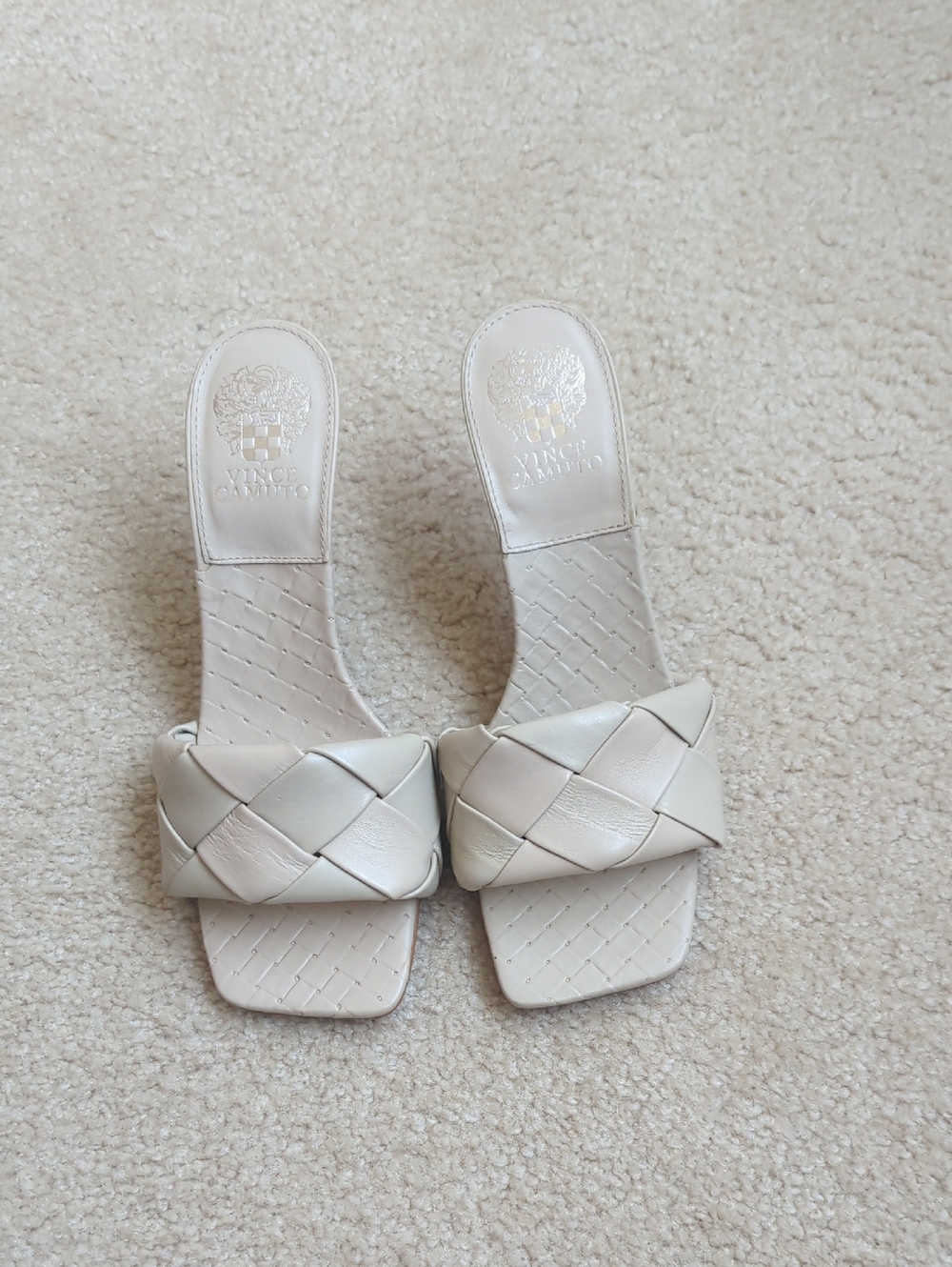Pretty Cream Vince Camuto Mules